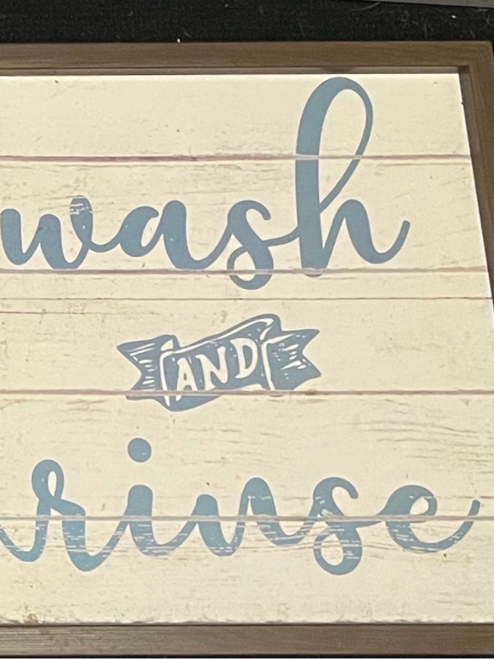Rustic 'Wash and Rinse' Wall Art in Light Blue